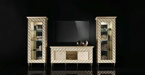 Wohnwand Vitrine rtv Sideboard Schrank Wand Barock Rokoko Design arredoclassic™ - Bild 1 von 11