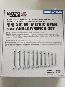 Juego de llaves de ángulo abierto métricas Matco Tools SROEA11MS 11 piezas 30/60 grados - Imagen 1 de 2
