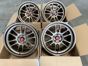 18x9.5 +30 Aodhan AH07 5x114.3 Bronze Wheels (Used Set) - Picture 1 of 6