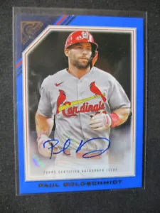 2022 Topps Gallery Autograph #VA-PG Paul Goldschmidt St. Louis Cardinals 33/50 - Picture 1 of 2
