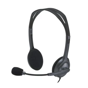 Sale Logitech H111 Headset Stereo Headphones with Noise-Cancelling Microphone - Picture 1 of 5