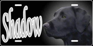 Engraved - Personalized Black Labrador License Plate - Auto Tag - Picture 1 of 23