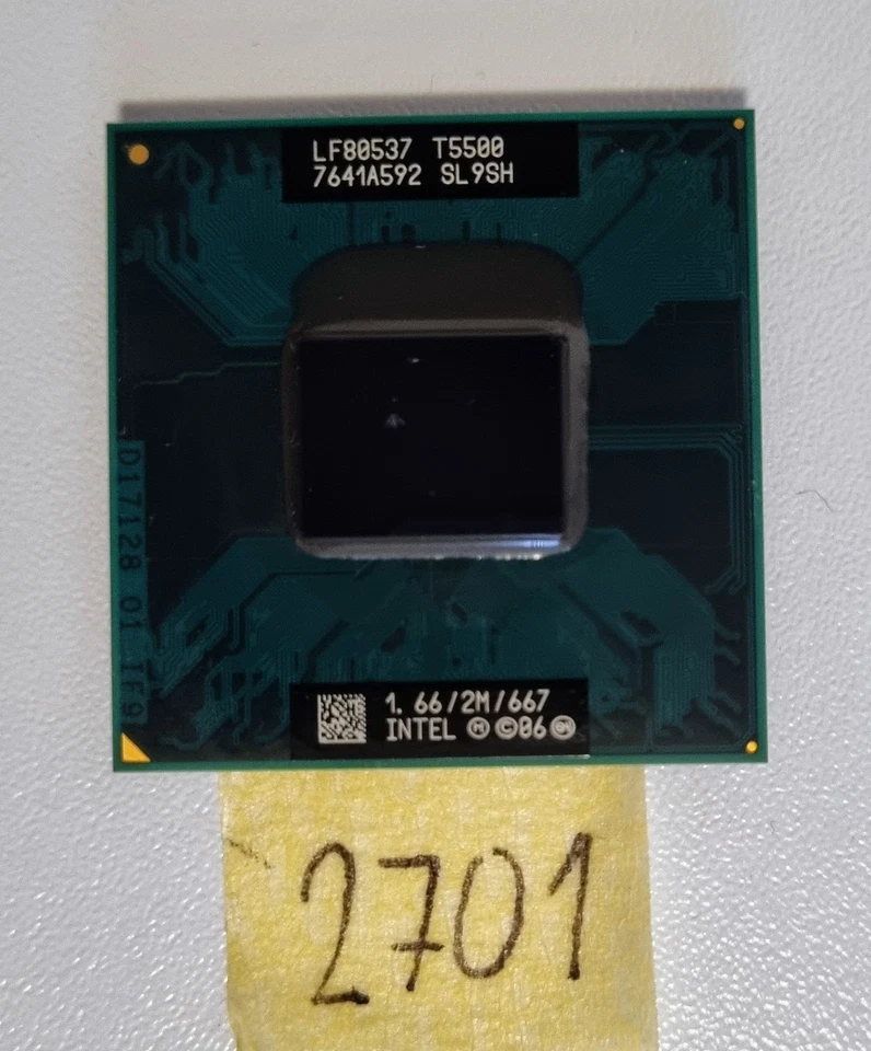 INTEL LF80537 T5500 SL9SH Processor 1.66GHz 2MB 667MHz for Packard Bell Minos... - Image 1 of 1