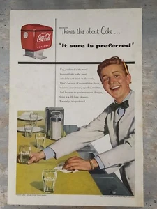 Magazine ad Coca Cola, Vintage 1954, 63/4" X 10". See Comments and Picture. - Picture 1 of 2
