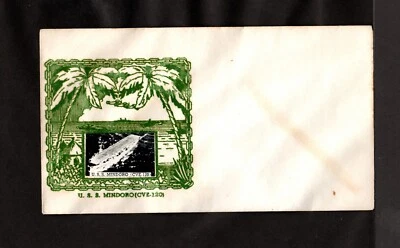 U.S.S. Mindoro (CVE-120) - Naval Ship's Cover -1950's - Gmahle Cachet - Unused - Image 1 of 2