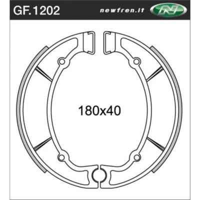 Rear Brake Shoes Fit YAMAHA IT400 1977 1978 1979  - Image 1 of 2