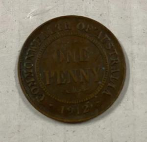 1947 United Kingdom 1 One Penny Coin Circulated - Picture 1 of 2