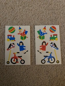 Mrs Grossman KINDERSPIELZEUG Aufkleber Vintage Weihnachten Geburtstag Geschenke 2 3x2" - Bild 1 von 2