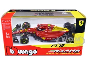 FERRARI F1-75 #55 SAINZ F1 FORMULA ONE ITALIAN GP (2022) 1/43 BBURAGO 36832 CS - Picture 1 of 1