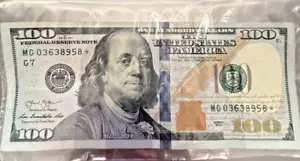 Authentic $100 Star Note Series 2013 MG03638958* (EXCELLENT CONDITION) - Picture 1 of 4
