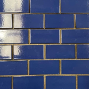 Azulejos azul real baño 2 7/8"" x 5 7/8"" pared metro cerámica C#275 200 pies cuadrados - Imagen 1 de 1