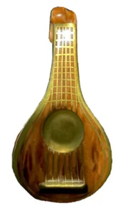 LIMOGES Peint Main France ~ MANDORE/MANDOLIN BOX By Parry Vielle - Picture 1 of 10