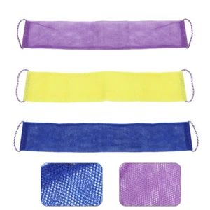 3 Stück Badetuch Schaumnetz Körper Dusche Schrubber Mann Peeling Rückenwaschmaschine - Bild 1 von 12