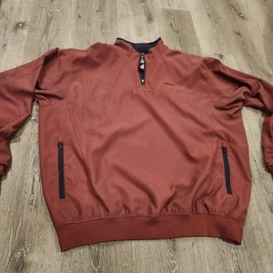 Zero Restriction Mens Wind Stopper M3 Windshirt Golf 1/4 Zip Jacket Size XL Red - Picture 1 of 16