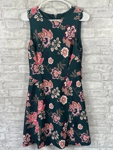 NWT Vince Camuto Sleeveless Floral Print Scuba Fit-&-Flare Dress Size 8 - Picture 1 of 8