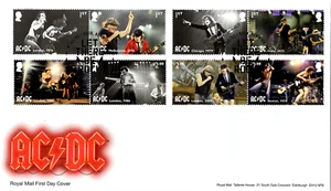 2025 GB AC/DC STAMPS FDC - LET THERE BE ROCK- *NICE* 18.2.25 *UNADDRESSED* - Picture 1 of 1