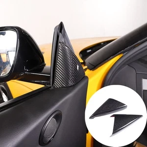 Real Carbon Fiber Interior A-pillar Panel Trim cover Fit For GR Supra 2019-2022 - Foto 1 di 5