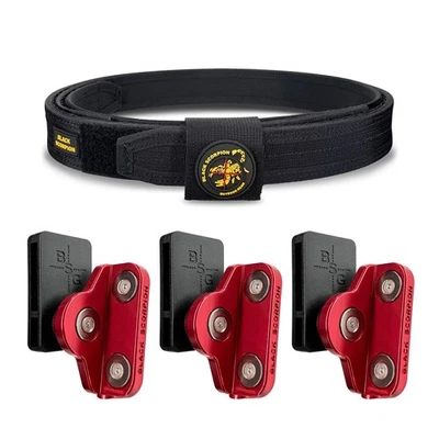 Competition Rig - 1x Pro HD Belt w/ 3x Triple Magnet Universal Magazine Pouches - Image 1 of 4
