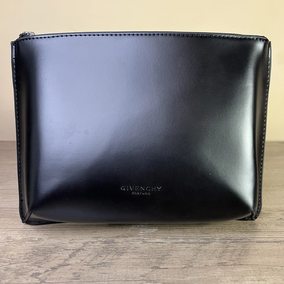 NOVO PERFUME Givenchy icônico grande preto bolsa geométrica maquiagem viagem - Imagem 1 de 4
