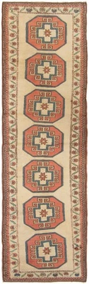2'8" x 11'2" Vintage Hand-knotted Runner Rug Traditional Oriental Wool Carpet - Image 1 of 4