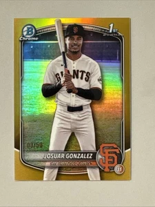 2025 Bowman Chrome Josuar Gonzalez Gold Refractor /50 LESEN - Bild 1 von 4