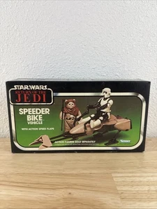 Vintage Star Wars Return of the Jedi Speeder Bike mit Originalkarton VERSIEGELT - Bild 1 von 9