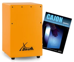 XDrum Kinder Cajon Trommelkiste Percussion Trommel Snare Set Schule Heft Orange - Bild 1 von 9