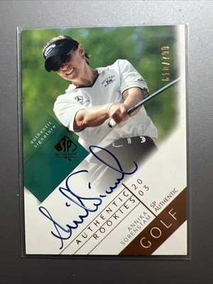 2003 SP Authentic Rookies Signatures /799 Annika Sorenstam #110 Rookie Auto RC - Image 1 of 4