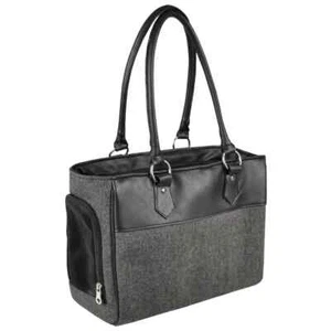 Borsa Trasportino per Animali Lior Nero 45x19x29 cm Trasporto Cani FLAMINGO - Foto 1 di 9
