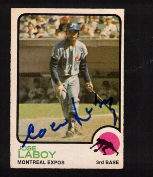 JOSE COCO LABOY Autograph 1973 O Pee Chee--Montreal Expos