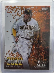 Juan Soto 2023 Topps  2022 Greatest Hits Baseball card #22GH-24 San Diego Padres - Picture 1 of 2