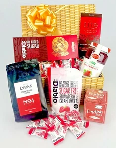 Cesta de Azúcar Añadida Regalo Chocolate Dulces Diabéticos Pascua Día del Padre Regalo - Imagen 1 de 4
