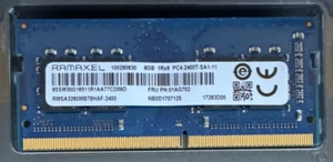 RAMAXEL 8GB 1Rx8 PC4-2400T-SA1-11 (RMSA3260MB78HAF-2400) RAM Memory - Picture 1 of 1
