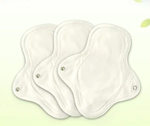 Organic Premium Cotton Menstrual Sanitary Pad Reusable Washable S 18*22cm 3pcs - Picture 1 of 1