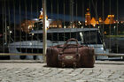 Leather Travel Men Luggage 13 Liter Duffle Weekend Duffel Shoulder 30" Bag 