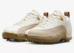 Nike Air Jordan 12 Retro Low Golf NRG Sail Driftwood Men’s Sz 9.5 DM9016-109 - Picture 1 of 12