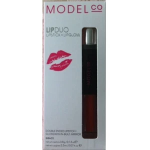 ModelCo Lip Duo Double Ended Lipstick & Lip Gloss With In-Built Mirror - Grace - Picture 1 of 1