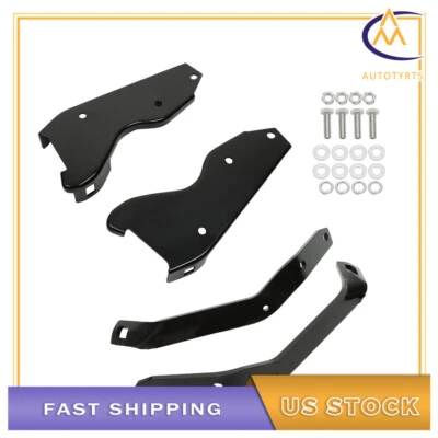 Rear Bumper Brackets Fit For Ford F-100 F-250 F-350 Pickup 1964-1979 Steel Black Foto 1 de 4