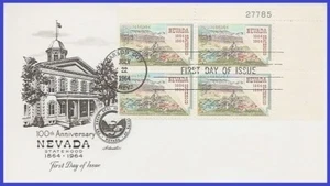 USA4 #1248 U/A ARTMASTER FDC PB4 Nevada Statehood - Picture 1 of 1