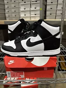 Size 11.5 - Nike Dunk High Black White W - Picture 1 of 13