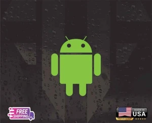 ANDROID DROID STICKER DECAL VINYL TRUCK WINDOWS CAR APPLE LAPTOP AI USA - Picture 1 of 2