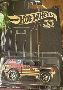 Hot Wheels Range Rover Classic #4 - 2023 55th Anniversary Black and Yellow - Picture 1 of 2