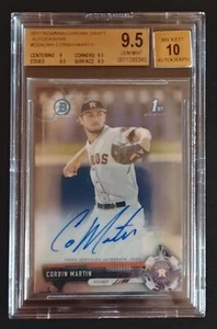 2017 Bowman Chrome Draft Autographs #CDA-CMA Corbin Martin BGS 9.5 1st Bowman RC - Picture 1 of 1