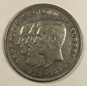1930 Belgium 10 Francs 3 Rulers. Extra Fine. Nice. - Picture 1 of 3