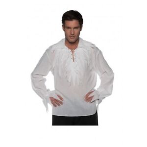 Pirate/Ghost Shirt - Tattered - White - Costume - Adult - 3 Sizes