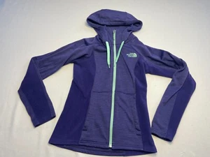 Chaqueta para correr The North Face púrpura para mujer talla XS bolsillos con cremallera completa con capucha - Imagen 1 de 10