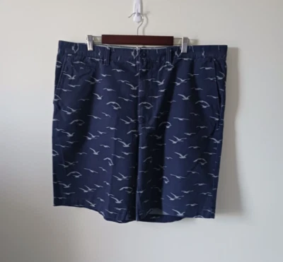 Pantalones Cortos St. John's Bay Para Hombres Azul Desteñido Talla 40 Estampado Gaviotas Algodón Informal Foto 1 de 4