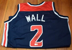 John Wall Autographed Washington Stitched Basketball Jersey Beckett - Picture 1 of 3