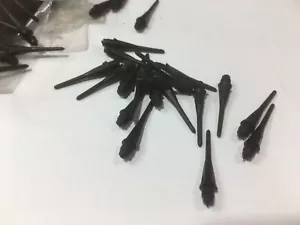 200 pezzi nero 2BA filo punta morbida freccette punte freccette plastica ricambio nuovo - Foto 1 di 5