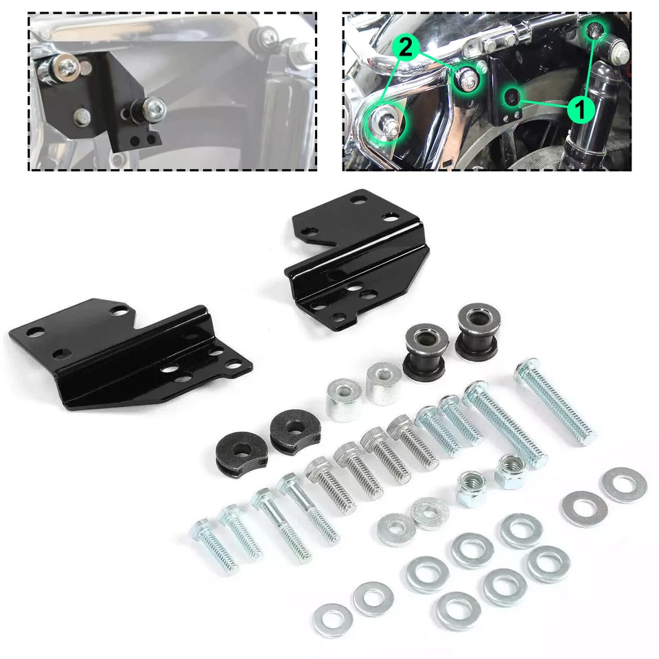 Kit de herrajes de acoplamiento delantero para Harley Touring Road King Street Glide 1997-2008 Foto 1 de 4